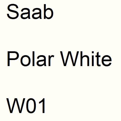 Saab, Polar White, W01.